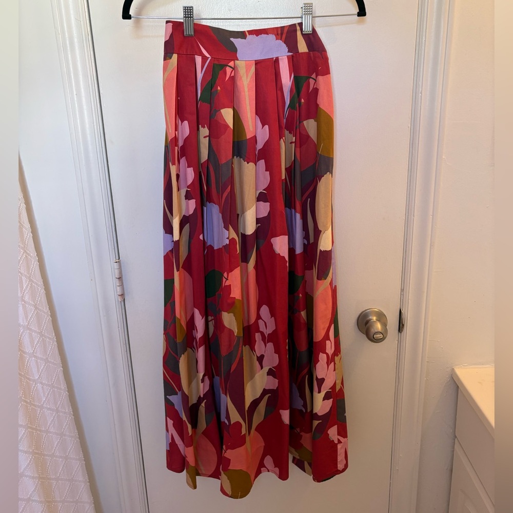 Long Floral Skirt
